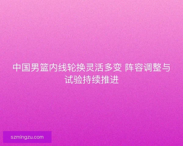 中国男篮内线轮换灵活多变 阵容调整与试验持续推进
